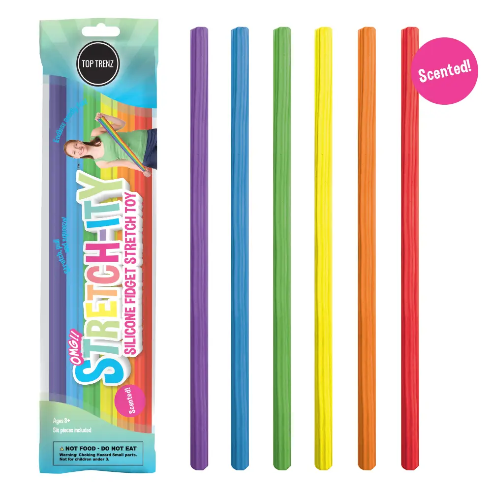 Omg Stretch-Ity - Scented Silicone Stretch String (6 Rainbow Colors)