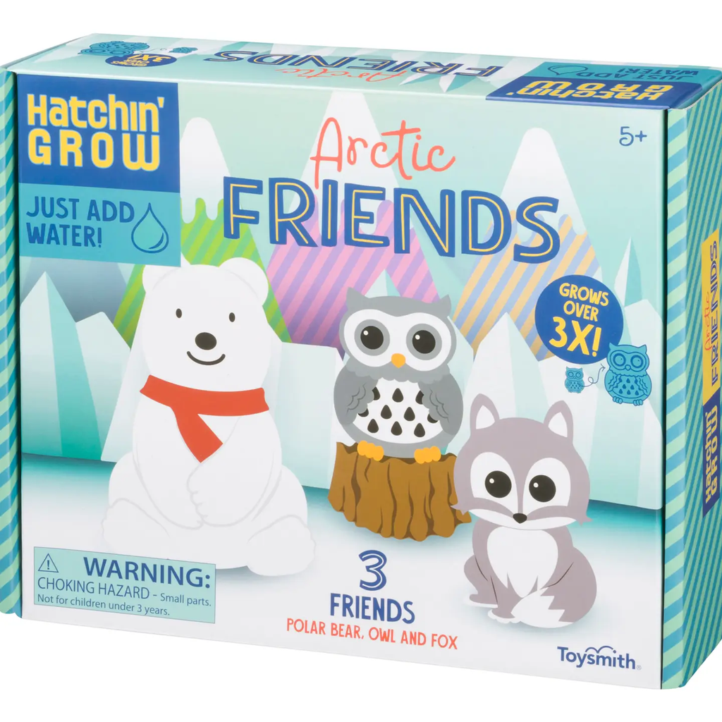 Hatchin' Grow Arctic Friends Owl, Fox, Polar Bear Set
